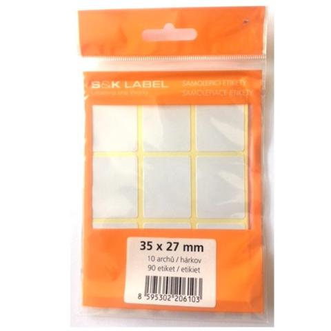 Etikety samolep. 35x27/90 etiket